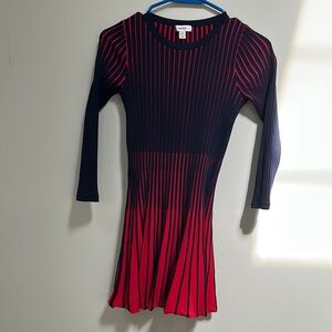 Reiss Kids Dress in Red and Black